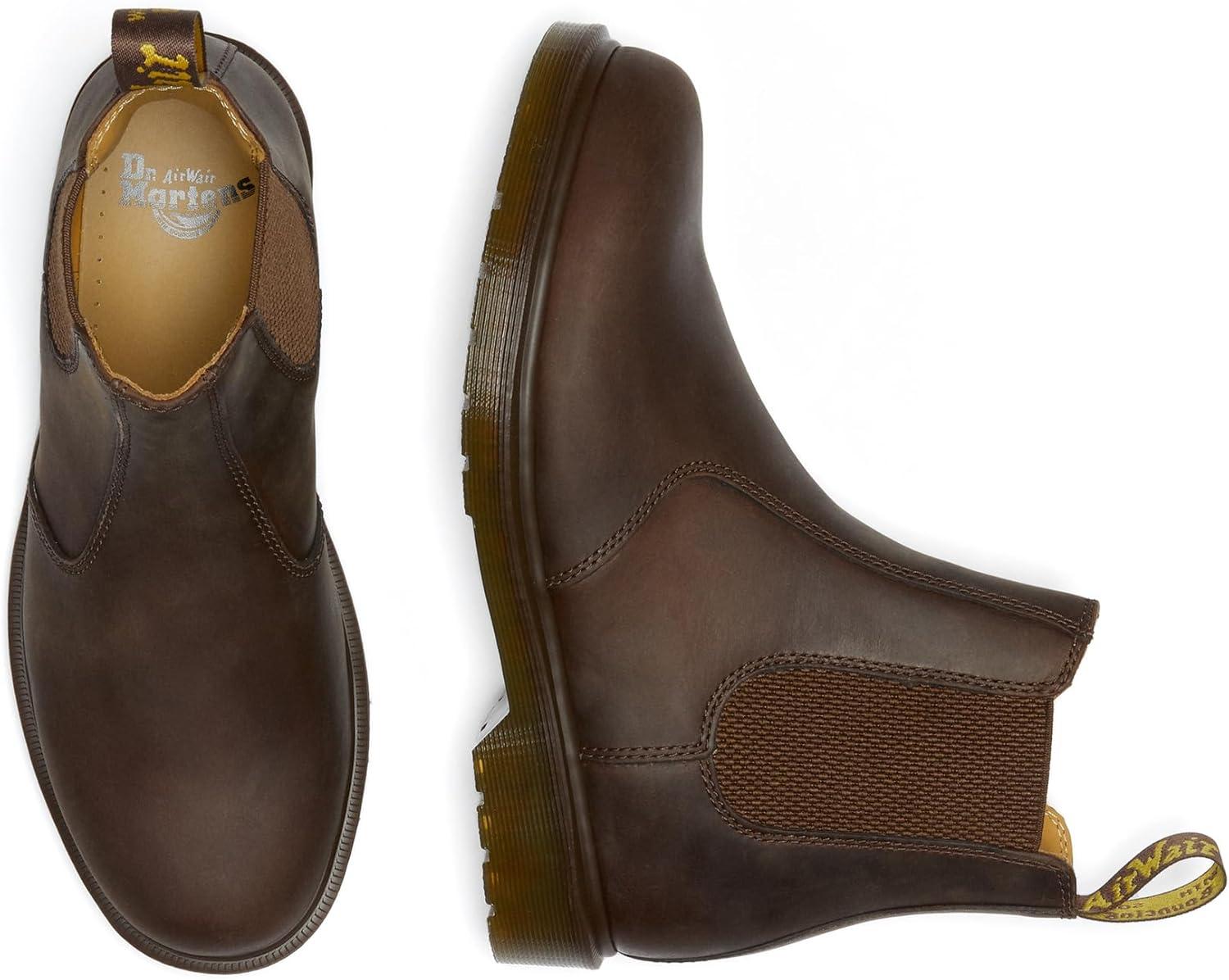 image:imageDr Martens Womens Maple Zip Steel Toe Light Industry BootsDark Brown Crazy Horse