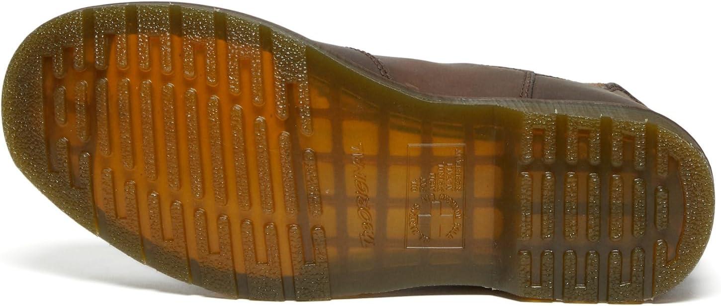 image:imageDr Martens Womens Maple Zip Steel Toe Light Industry BootsDark Brown Crazy Horse