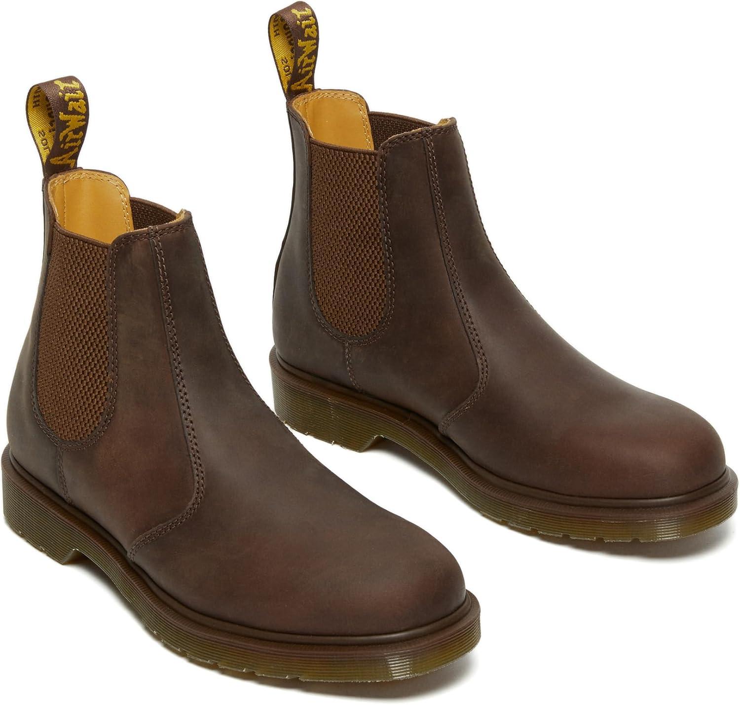 image:imageDr Martens Womens Maple Zip Steel Toe Light Industry BootsDark Brown Crazy Horse