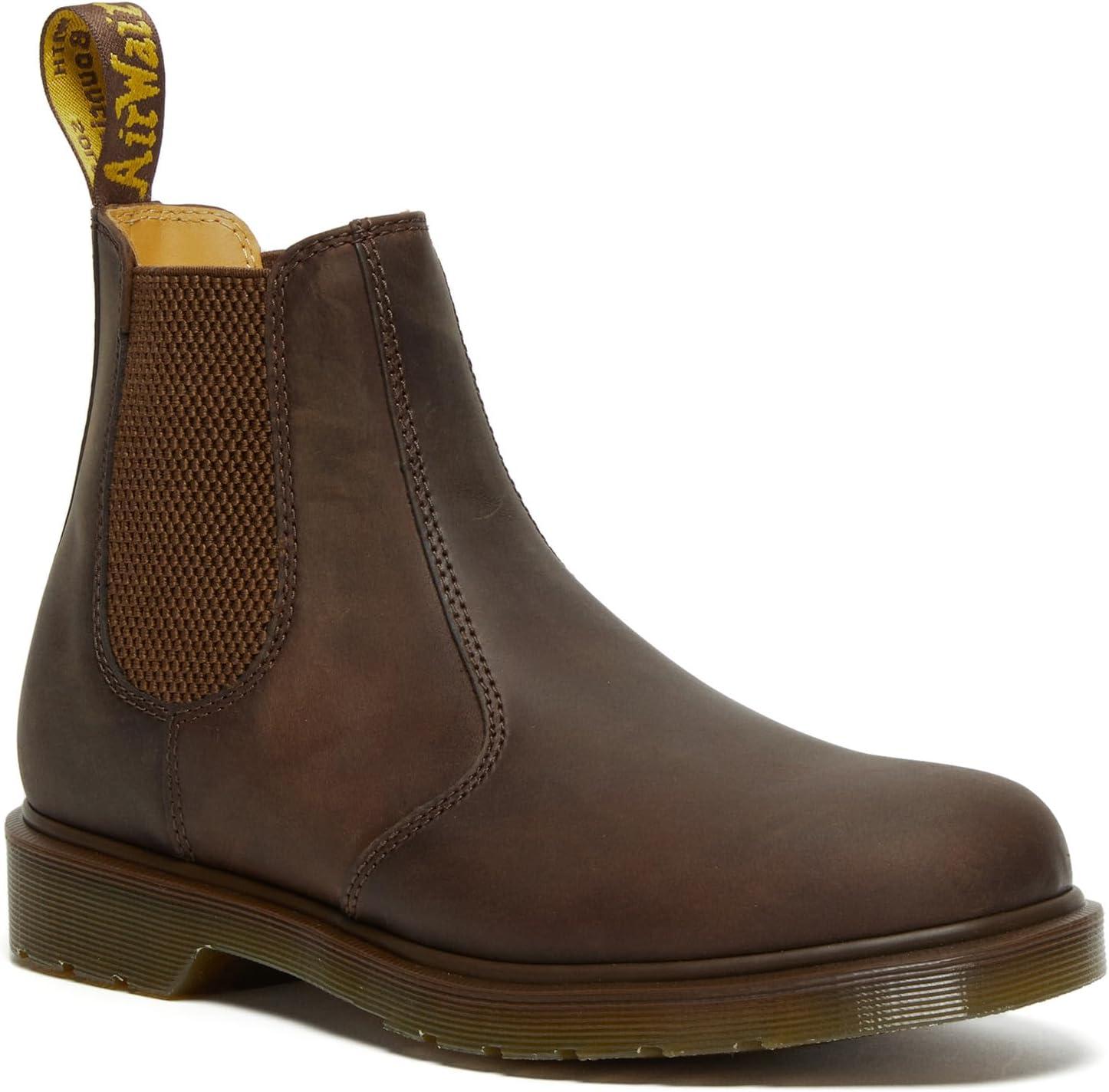 image:imageDr Martens Womens Maple Zip Steel Toe Light Industry BootsDark Brown Crazy Horse