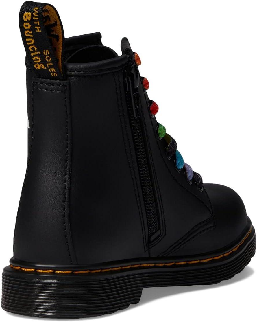 image:imageDr Martens Womens Maple Zip Steel Toe Light Industry BootsFor Pride Patches Print Hydro