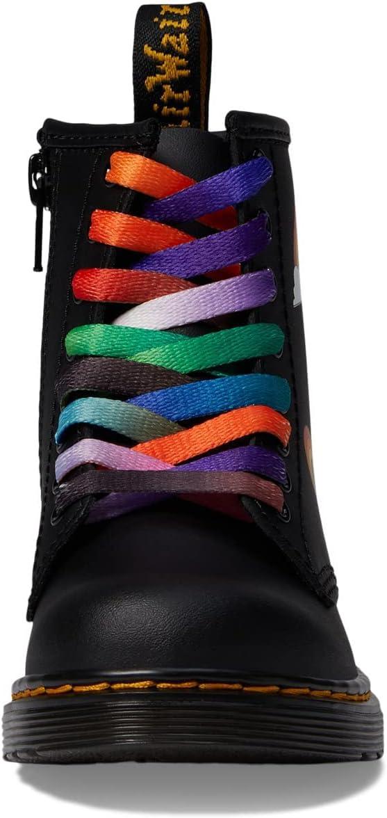 image:imageDr Martens Womens Maple Zip Steel Toe Light Industry BootsFor Pride Patches Print Hydro