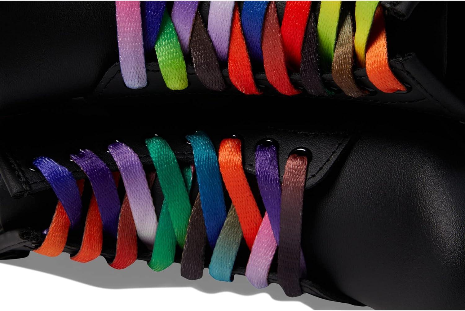 image:imageDr Martens Womens Maple Zip Steel Toe Light Industry BootsFor Pride Patches Print Hydro