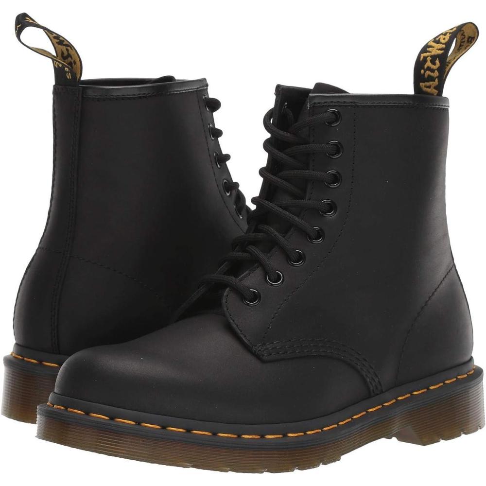 image:imageDr Martens Womens Maple Zip Steel Toe Light Industry BootsBlack Greasy Leather