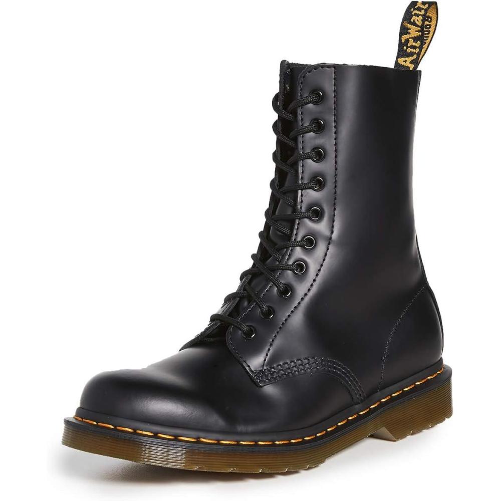 image:imageDr Martens Womens Maple Zip Steel Toe Light Industry BootsBlack Smooth