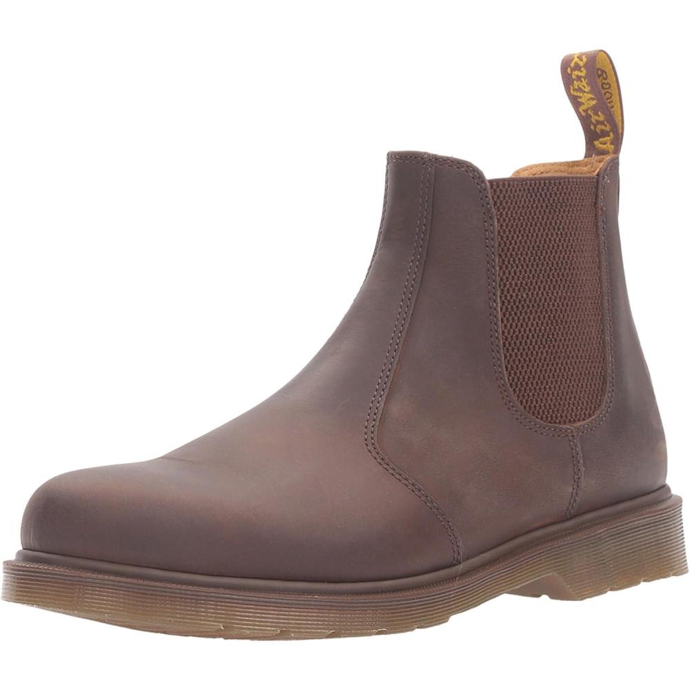 image:imageDr Martens Womens Maple Zip Steel Toe Light Industry BootsDark Brown Crazy Horse