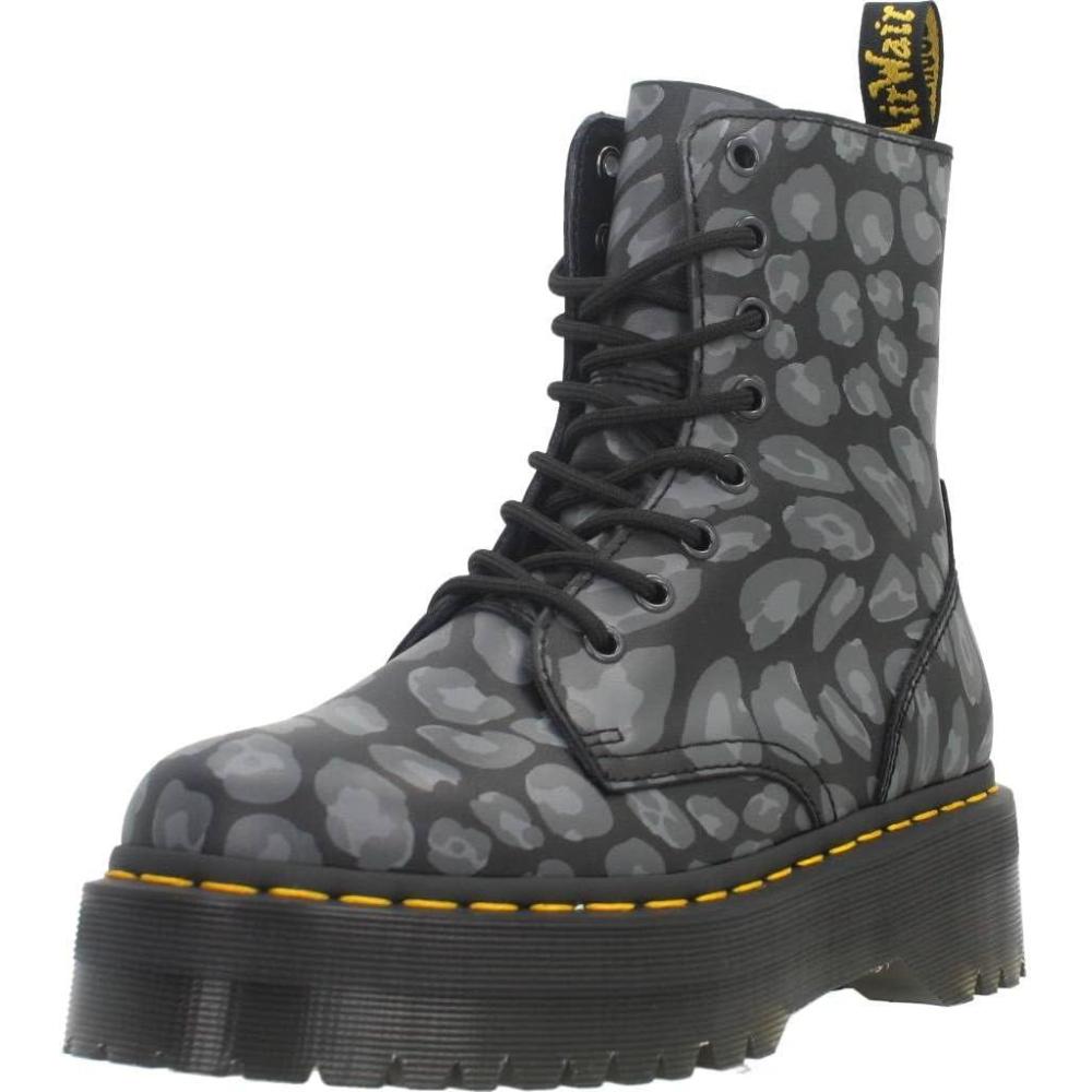 image:imageDr Martens Womens Maple Zip Steel Toe Light Industry BootsDistorted Leopard S Black Grey Backhand