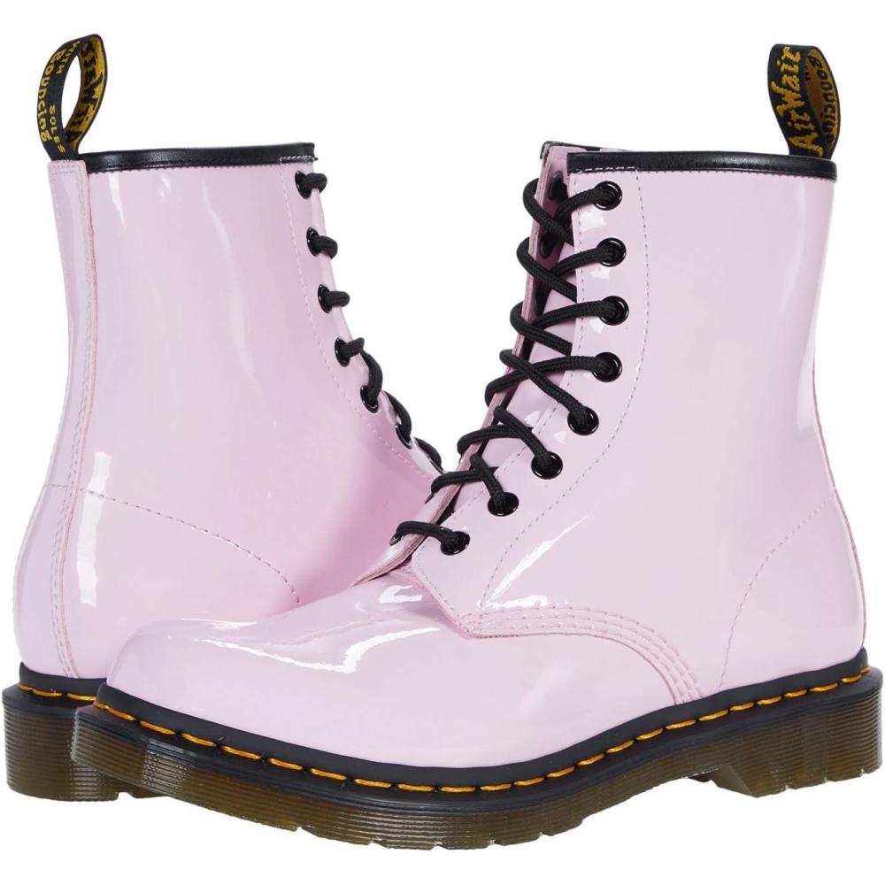 image:imageDr Martens Womens Maple Zip Steel Toe Light Industry BootsPale Pink Patent Lamper