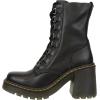 Dr. Martens, Women’s Maple Zip Steel Toe Light Industry Boots(Black Sendal Nappa)