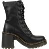 Dr. Martens, Women’s Maple Zip Steel Toe Light Industry Boots(Black Sendal Nappa)