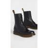Dr. Martens, Women’s Maple Zip Steel Toe Light Industry Boots(Black Smooth)
