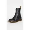Dr. Martens, Women’s Maple Zip Steel Toe Light Industry Boots(Black Smooth)