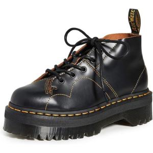 Dr. Martens Unisex-Adult Church Quad(Black Vintage Smooth)