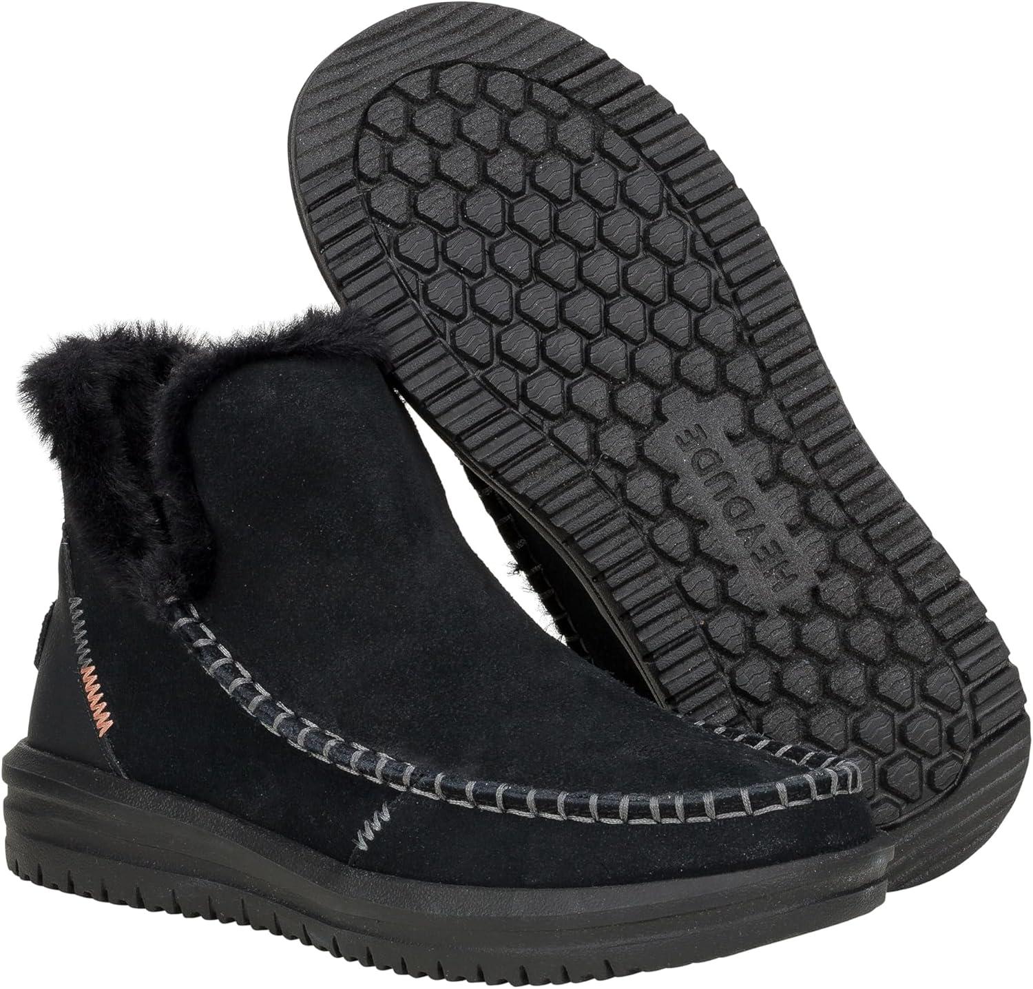 image:imageHEYDUDE UnisexAdult Camden SuedeBlackBlack