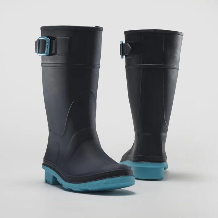 image:imageKamik Kids Raindrops Rain BootsNavyTeal