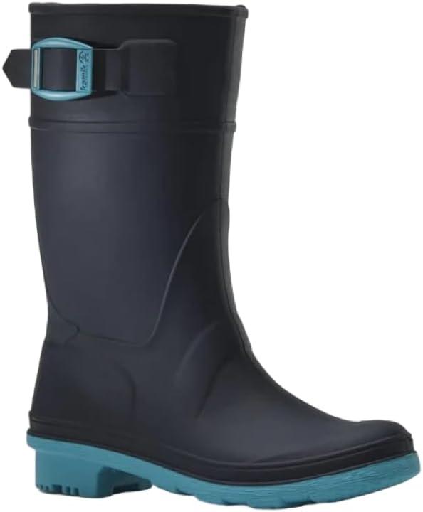 image:imageKamik Kids Raindrops Rain BootsNavyTeal