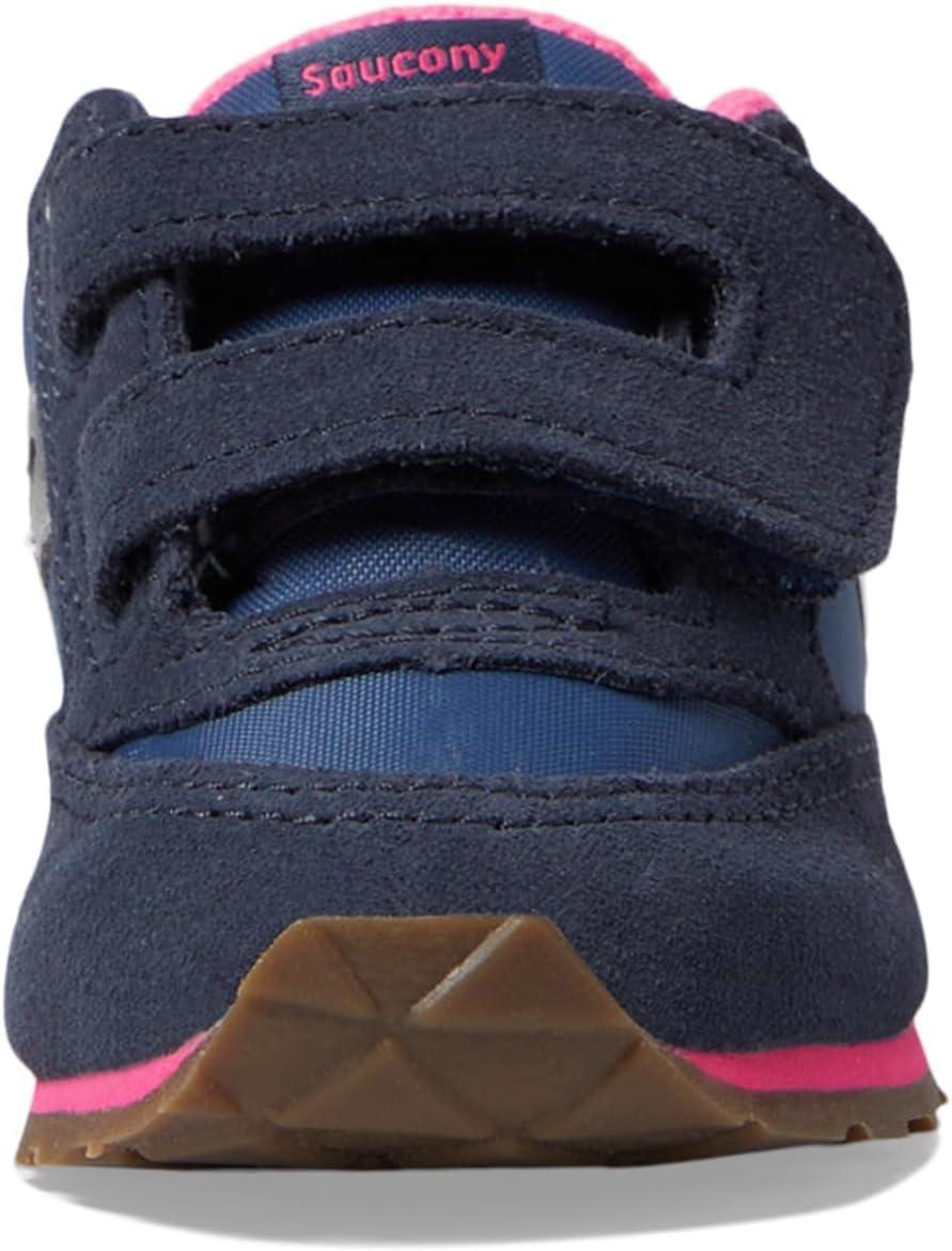 image:imageSaucony Kids Baby Jazz Hook ampamp Loop Sneaker NavySilverPink 95 US Unisex Toddler