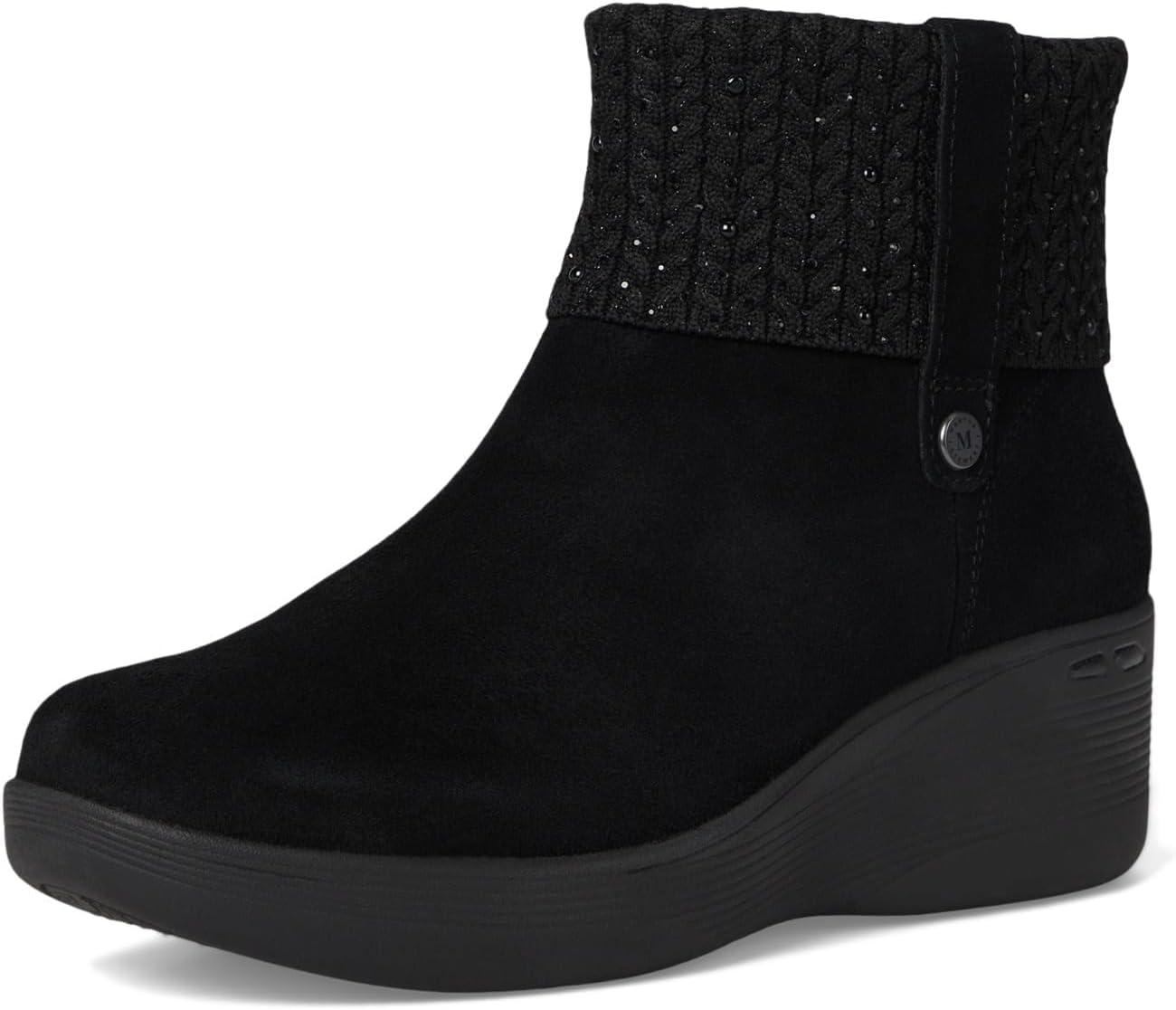 image:imageSkechers Womens PierliteFall Stunner Martha StewartHands Free Slipins Ankle BootBlackBlack