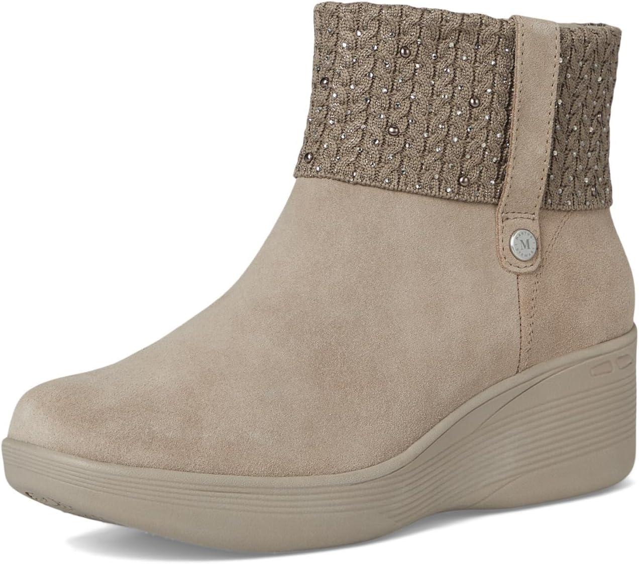 image:imageSkechers Womens PierliteFall Stunner Martha StewartHands Free Slipins Ankle BootTaupe