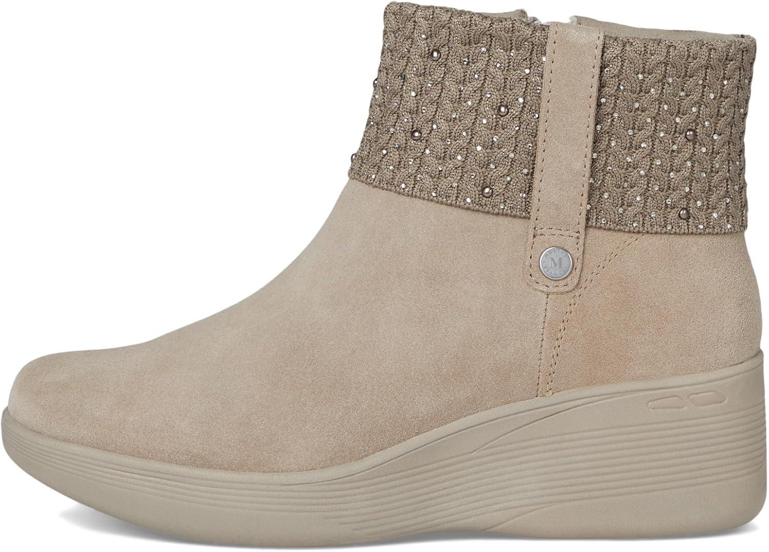 image:imageSkechers Womens PierliteFall Stunner Martha StewartHands Free Slipins Ankle BootTaupe
