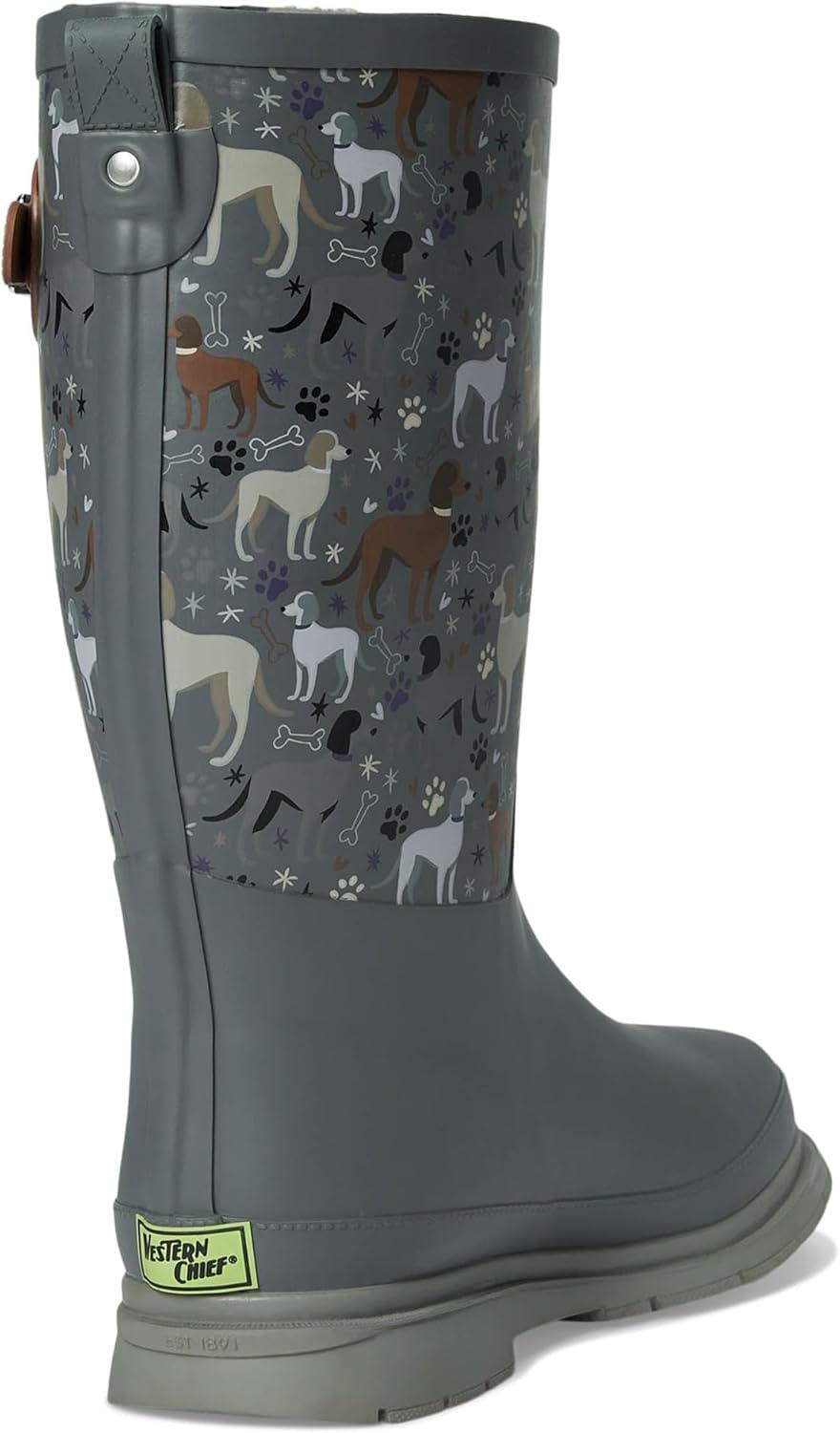 image:imageWestern Chief Womens Faux Fur Tall Rain BootPuppy Love