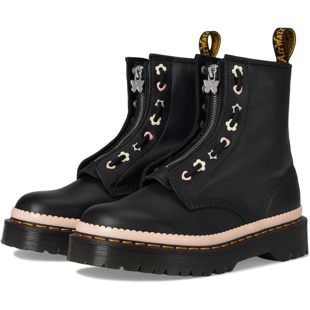 image:imageDr Martens Womens 1460 Pascal Bex Front Zip Leather Boot Black Sendal 6UK 8 US Women