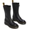 Dr. Martens Women’s 1b99 Front Zip Leather Mid Calf Boots Combat(Black)