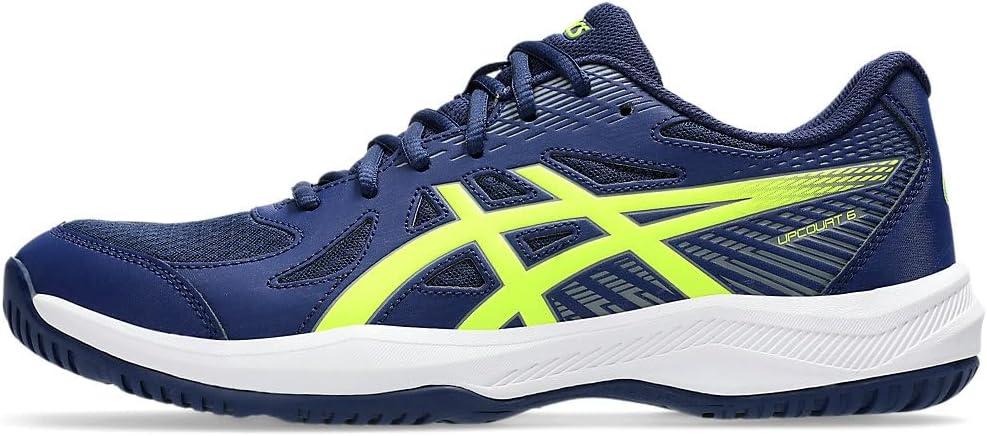 image:imageASICS Mens Upcourt 6 Volleyball ShoesBlue Expanse Safety Yellow