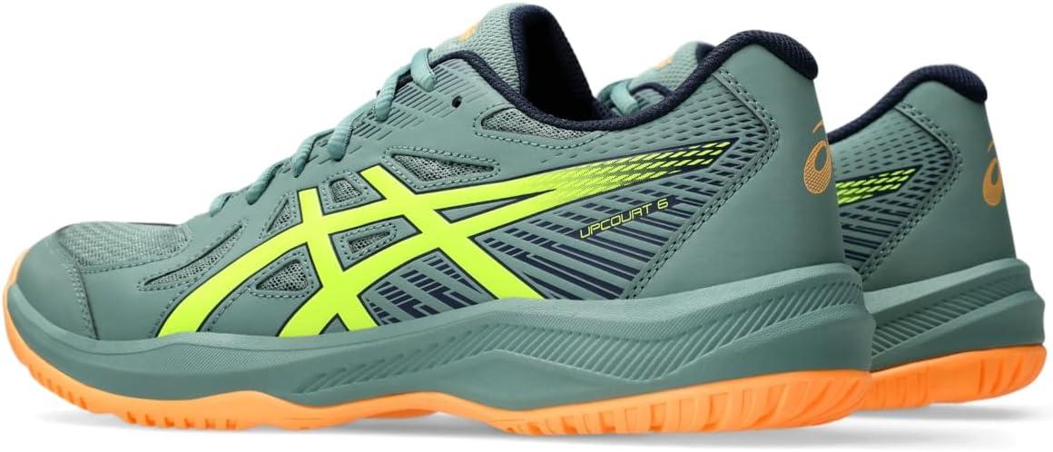 image:imageASICS Mens Upcourt 6 Volleyball ShoesCeladonSafety Yellow