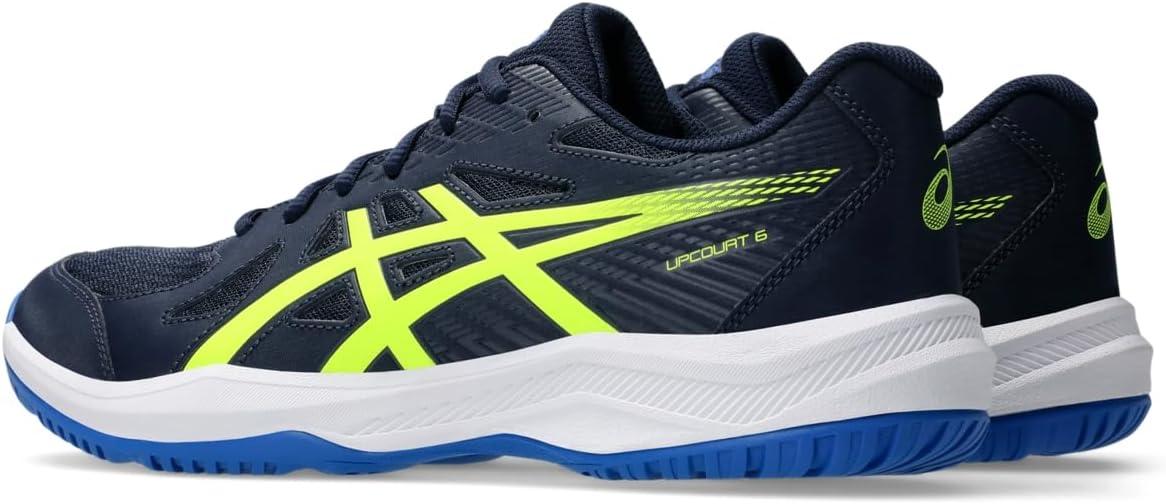 image:imageASICS Mens Upcourt 6 Volleyball ShoesMidnightSafety Yellow