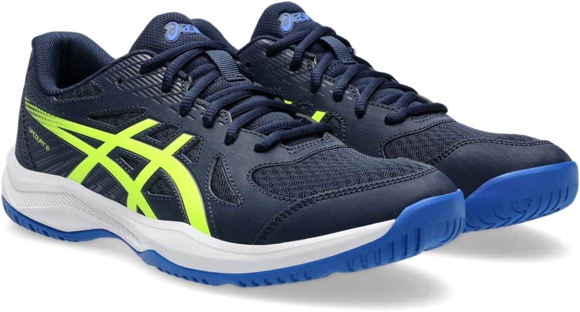 image:imageASICS Mens Upcourt 6 Volleyball ShoesMidnightSafety Yellow