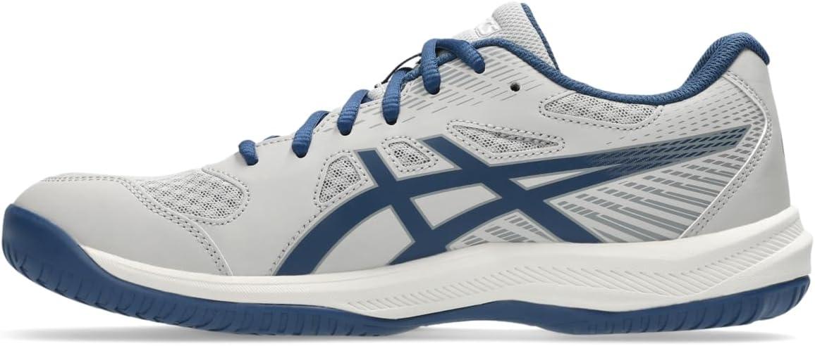 image:imageASICS Mens Upcourt 6 Volleyball ShoesOyster GreyMidnight Blue