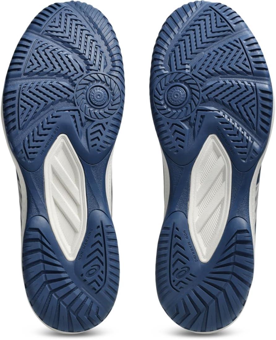 image:imageASICS Mens Upcourt 6 Volleyball ShoesOyster GreyMidnight Blue