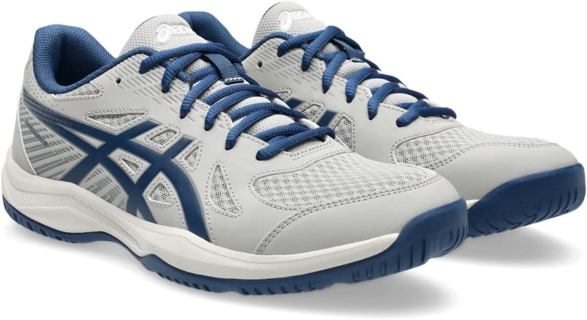 image:imageASICS Mens Upcourt 6 Volleyball ShoesOyster GreyMidnight Blue
