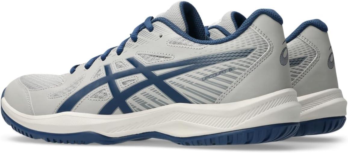 image:imageASICS Mens Upcourt 6 Volleyball ShoesOyster GreyMidnight Blue