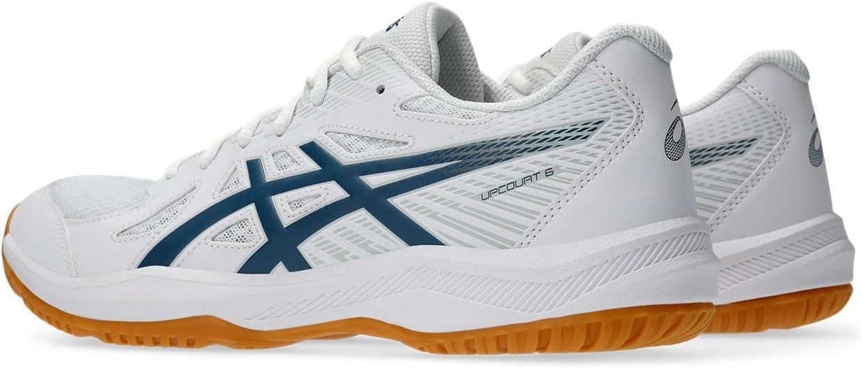 image:imageASICS Mens Upcourt 6 Volleyball ShoesWhite Vintage Indigo