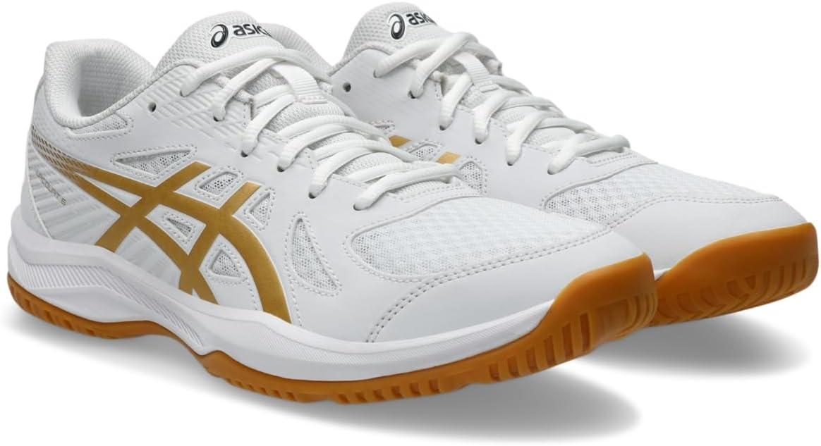 image:imageASICS Mens Upcourt 6 Volleyball ShoesWhitePure Gold