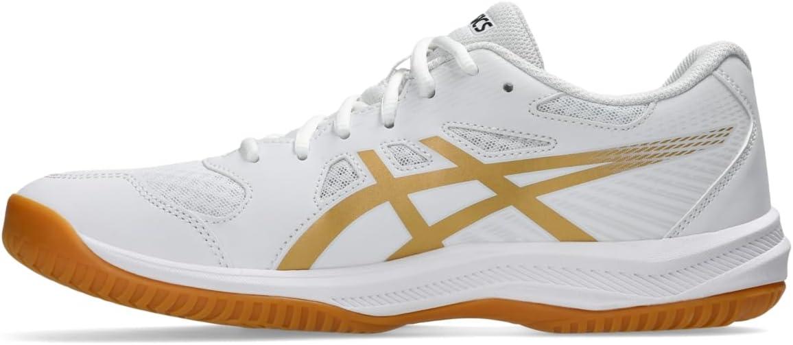 image:imageASICS Mens Upcourt 6 Volleyball ShoesWhitePure Gold