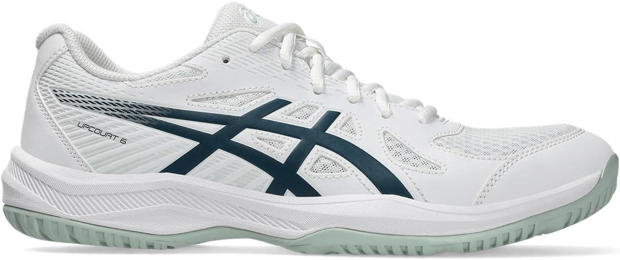 image:imageASICS Mens Upcourt 6 Volleyball ShoesWhiteTranquil Teal