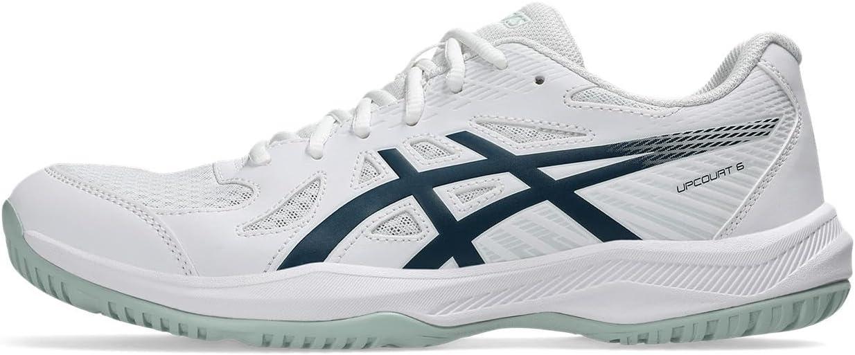 image:imageASICS Mens Upcourt 6 Volleyball ShoesWhiteTranquil Teal