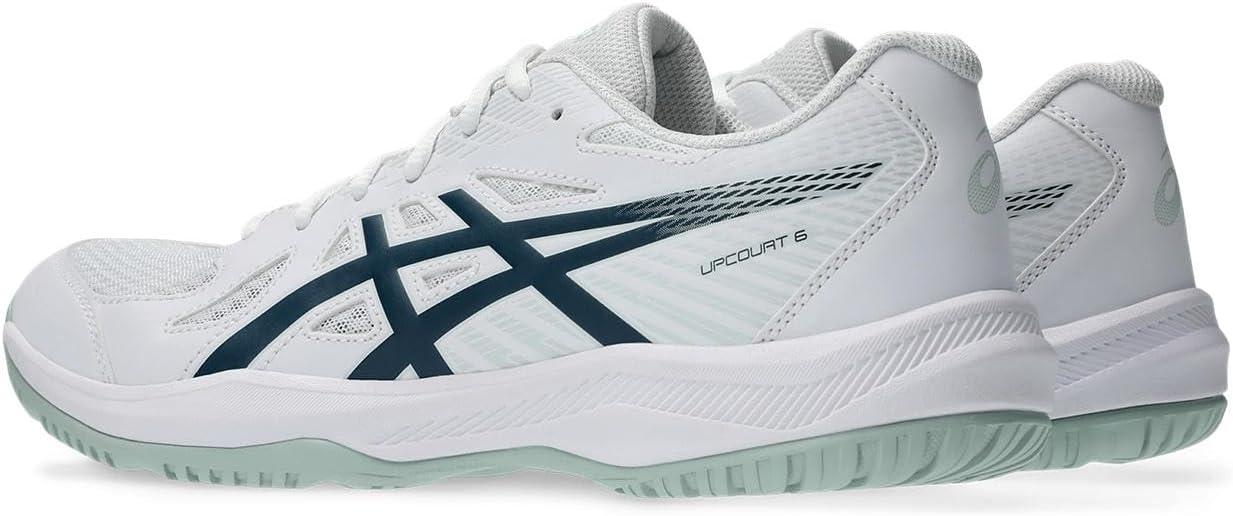 image:imageASICS Mens Upcourt 6 Volleyball ShoesWhiteTranquil Teal