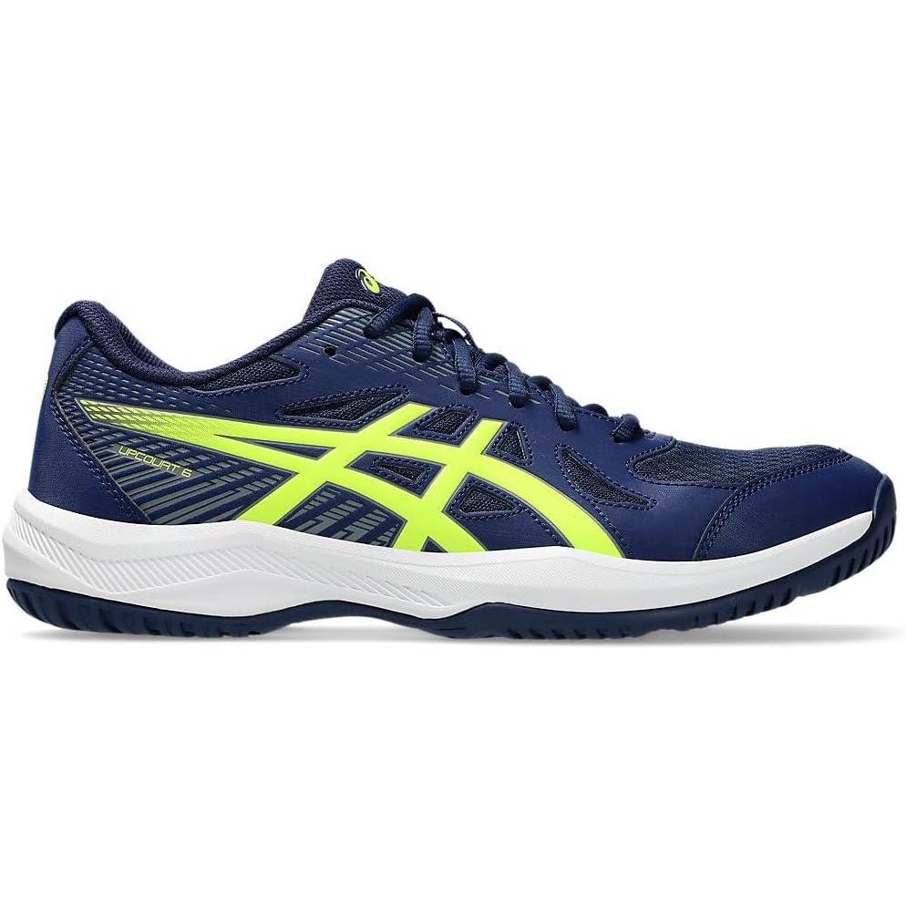 image:imageASICS Mens Upcourt 6 Volleyball ShoesBlue Expanse Safety Yellow