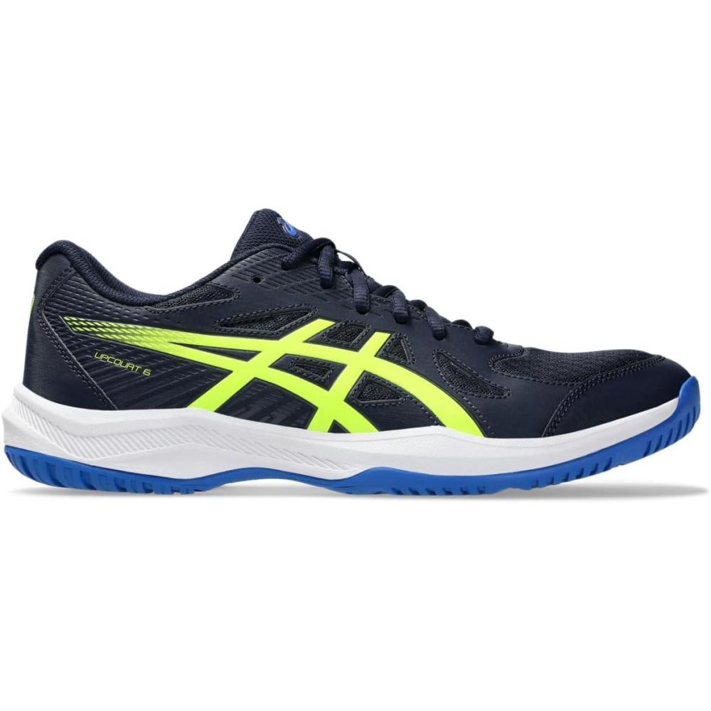 image:imageASICS Mens Upcourt 6 Volleyball ShoesMidnightSafety Yellow