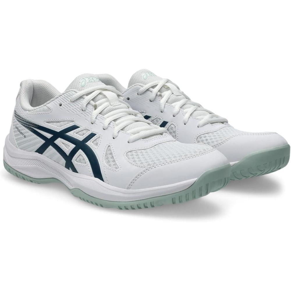 image:imageASICS Mens Upcourt 6 Volleyball ShoesWhite Tranquil Teal