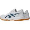 ASICS Men’s Upcourt 6 Volleyball Shoes(100 (White/Vintage Indigo))