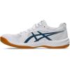 ASICS Men’s Upcourt 6 Volleyball Shoes(100 (White/Vintage Indigo))
