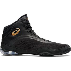 ASICS Men’s Split Elite Wrestling Shoes(Black/Pure Gold)