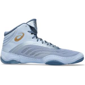 ASICS Men’s Split Elite Wrestling Shoes(Mist/Pure Gold)
