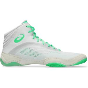 ASICS Men’s Split Elite Wrestling Shoes(White/New Leaf)