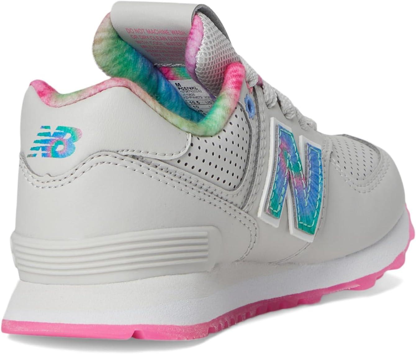 image:imageNew Balance UnisexChild 574 V1 Laceup SneakerGrey MatterSignal Pink
